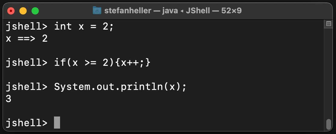 Java JShell